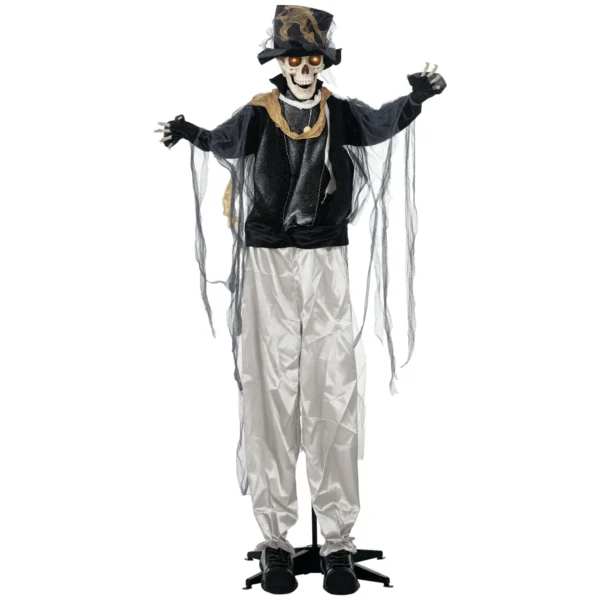 Halloween Geist, Halloween Dekoration, Soundfunktion, Mit Bewegungssensor Und LED Lichtern, 101 Cm X 64 Cm X 178 Cm