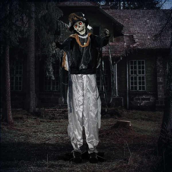 Halloween Geist, Halloween Dekoration, Soundfunktion, Mit Bewegungssensor Und LED Lichtern, 101 Cm X 64 Cm X 178 Cm