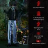 Halloween Geist, Halloween Dekoration, Soundfunktion, Mit Bewegungssensor Und LED Lichtern, 101 Cm X 64 Cm X 178 Cm