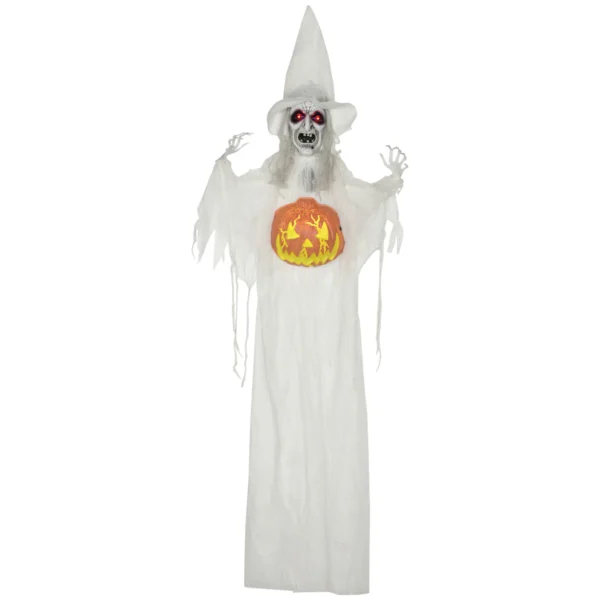 Halloween Geist, Halloween Dekoration, Soundfunktion, Mit Bewegungssensor Und LED Lichtern, 60 Cm X 18 Cm X 183 Cm