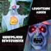Halloween Geist, Halloween Dekoration, Soundfunktion, Mit Bewegungssensor Und LED Lichtern, 60 Cm X 18 Cm X 183 Cm
