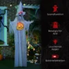 Halloween Geist, Halloween Dekoration, Soundfunktion, Mit Bewegungssensor Und LED Lichtern, 60 Cm X 18 Cm X 183 Cm