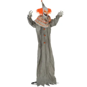 Halloweendekoration Clown, Biegsame Arme, Aktiviert Durch Berührung/Geräusche, Leuchtende Augen