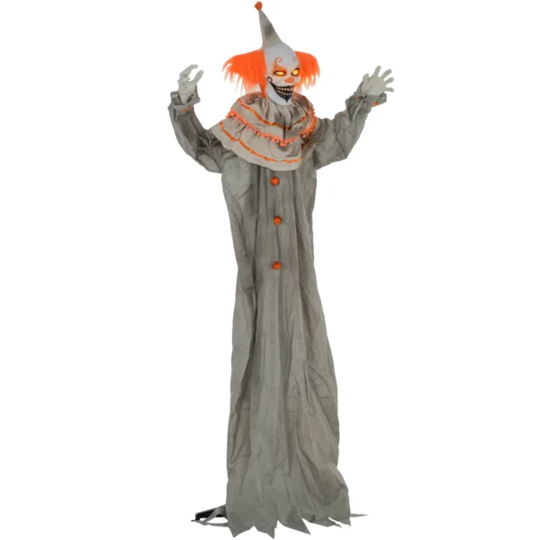 Halloweendekoration Clown, Biegsame Arme, Aktiviert Durch Berührung/Geräusche, Leuchtende Augen