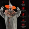Halloweendekoration Clown, Biegsame Arme, Aktiviert Durch Berührung/Geräusche, Leuchtende Augen