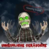 Halloweendekoration Groundbreaker Skelett, Biegsame Arme, Leuchtende Augen, Unheimliches Heulen