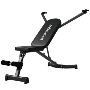 Hantelbank Klappbar Trainingsbank Mit Beinstrecker 3 Fach Rückenlehne, 3 Widerstandsstufe 300 Kg Last