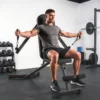 Hantelbank Klappbar Trainingsbank Mit Beinstrecker 3 Fach Rückenlehne, 3 Widerstandsstufe 300 Kg Last