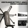 Hantelbank Klappbar Trainingsbank Mit Beinstrecker 3 Fach Rückenlehne, 3 Widerstandsstufe 300 Kg Last