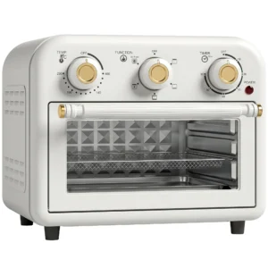Heißluftfritteuse 12 Liter Mini Backofen Mit Umluft, 5 Programmen, Backblech Und Frittierkorb, 1200 W, Spülmaschinenfest