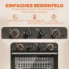 Heißluftfritteusen Backofen Mit Umluft Und Drehspieß Set, Temperaturregler, Timer, 1800 W