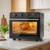Heißluftfritteusen Backofen Mit Umluft Und Drehspieß Set, Temperaturregler, Timer, 1800 W
