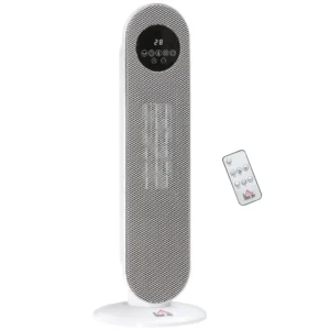 Heizlüfter 2000W Heizlüfter, PTC Keramik Elektrische Heizung Mit Fernbedienung, Oszillation, 12h Timer