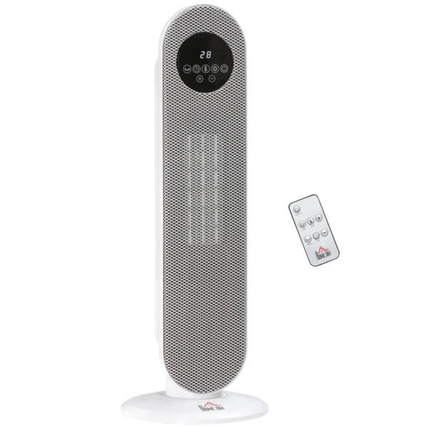Heizlüfter 2000W Heizlüfter, PTC Keramik Elektrische Heizung Mit Fernbedienung, Oszillation, 12h Timer