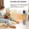 Heizlüfter 2000W Heizlüfter, PTC Keramik Elektrische Heizung Mit Fernbedienung, Oszillation, 12h Timer