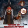 Hexe Mit Zaubertrank, Helloweendeko, Gruselige Laute, Rote Augen, Beweglich, 183 Cm