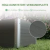 Hochbeet Gartenbeet Kräuterbeet, Wetterbeständig, Offener Boden, 60 X 60 X 30 Cm, Dunkelgrau
