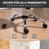 Home Office Schreibtischstuhl Mit Schaukel Und Drehfunktion, Computerstuhl Mit Rollen Für Erwachsene, Grau