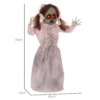 Horrorpuppe, Helloweendeko, Aktiviert Mit Geräusche/Berührung, Rote Augen, Sound, 76 Cm