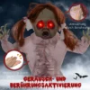 Horrorpuppe, Helloweendeko, Aktiviert Mit Geräusche/Berührung, Rote Augen, Sound, 76 Cm