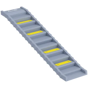 Hunderampe Auto Klappbar Hundetreppe Mit 10 Stufen Rutschfester Oberfläche, 154x40cm ür Groß Hunde Bis 25kg