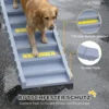 Hunderampe Auto Klappbar Hundetreppe Mit 10 Stufen Rutschfester Oberfläche, 154x40cm ür Groß Hunde Bis 25kg