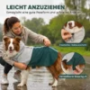 Hunderegenmantel, Wasserdichte & Atmungsaktive Verstellbares Regenjacke Mit Reflektierenden Streifen Leinenöffnung Grün