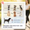 Hundewagen Faltbar Hundebuggy Mit Reflektorstreif Aufbewahrungskorb Kissen Für Kleine Hunde Bis 10 Kg 77x44x102 Cm Grau