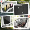 Hundewagen Faltbar Hundebuggy Mit Reflektorstreif Aufbewahrungskorb Kissen Für Kleine Hunde Bis 10 Kg 77x44x102 Cm Grau