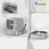 Katzentoilette Edelstahl, Geschlossene Katzentoilette Mit Schaufel, Geruchsbeutel, Einstieg Ausgang