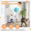 Kinder Basketballkorb 5 In 1 Höhenverstellbarer 134 152 Cm Mit Basketballs Pumpe Fußballtor Golfball Indoor Outdoor