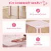 Kinder Schminktisch Set 2 In 1 Frisiertisch Schreibtisch Mit Hocker Abnehmbarem Spiegel Schublade Für Mädchen 3 6 Rosa