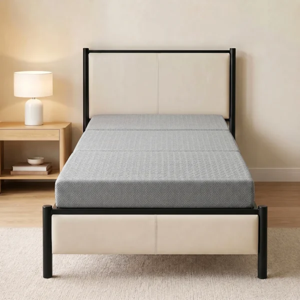 Klappmatratze 200 X 90 Cm, 15 Cm Faltbare Matratze, Tragbare Bodenmatratze Mit Waschbarem Bezug, Oeko Tex Geprüft