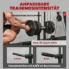 Kraftstation Fitnessstation Mit Latzug, Butterflystange, Verstellbar Preacher Bank, Beintrainer, Bis 120kg Schwarz+Rot