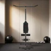 Kraftstation Für Zuhause, Ruderzüge, Ohne Gewichte, Fitnessgerät Für Zuhause, Stahl, Kunstleder, Schwarz