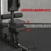 Kraftstation Für Zuhause, Ruderzüge, Ohne Gewichte, Fitnessgerät Für Zuhause, Stahl, Kunstleder, Schwarz