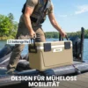 Kühlbox 42,6L Große Passive Thermobox Bis Zu 72 Std. Kühlung, Mit PU Vollschaumisolierung Ablassventil Griff, Tragbar