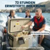 Kühlbox 42,6L Große Passive Thermobox Bis Zu 72 Std. Kühlung, Mit PU Vollschaumisolierung Ablassventil Griff, Tragbar