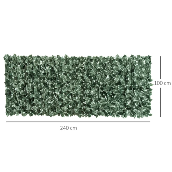Kunsthecke Kunstpflanze, Kletterpfanze Künstliche, 240cm X 100cm. Grün
