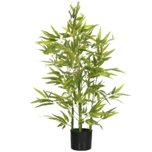 Künstlicher Baum, Kunstpflanze, 5 Stämme, 504 Blätter, Robuster Topf, Kunststoff