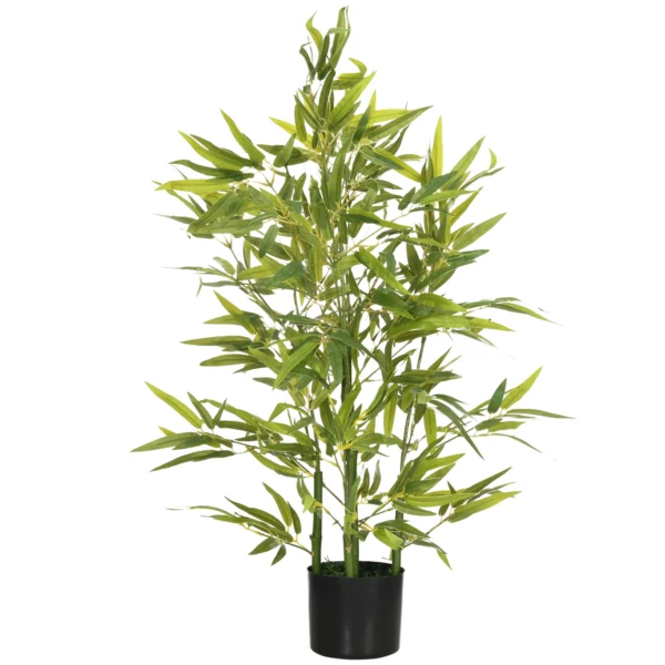 Künstlicher Baum, Kunstpflanze, 5 Stämme, 504 Blätter, Robuster Topf, Kunststoff