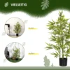Künstlicher Baum, Kunstpflanze, 5 Stämme, 504 Blätter, Robuster Topf, Kunststoff