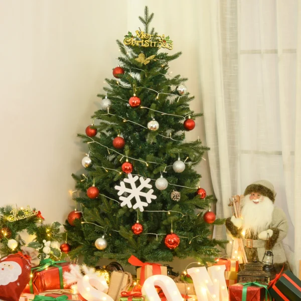 Künstlicher Weihnachtsbaum 150 Cm Künstlich Tannenbaum Mit 946 Spitzen Christbaum Weihnachtsdeko Inkl. Metallständer Für Drinnen