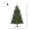 Künstlicher Weihnachtsbaum 150 Cm Künstlich Tannenbaum Mit 946 Spitzen Christbaum Weihnachtsdeko Inkl. Metallständer Für Drinnen