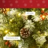 Künstlicher Weihnachtsbaum 180 Cm Tannenbaum Künstlich Mit LED Beleuchtung, Schnee, 618 Spitzen Christbaum Weihnachtsdeko Inkl. Stahlständer Für Drinnen