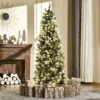 Künstlicher Weihnachtsbaum 180 Cm Tannenbaum Künstlich Mit LED Beleuchtung, Schnee, 618 Spitzen Christbaum Weihnachtsdeko Inkl. Stahlständer Für Drinnen