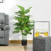 Kunstpflanze, Kunststoff Pflanze, Zementtopf, Indoor Und Outdoor, 120 Cm, Grün