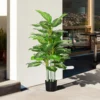 Kunstpflanze, Kunststoff Pflanze, Zementtopf, Indoor Und Outdoor, 120 Cm, Grün
