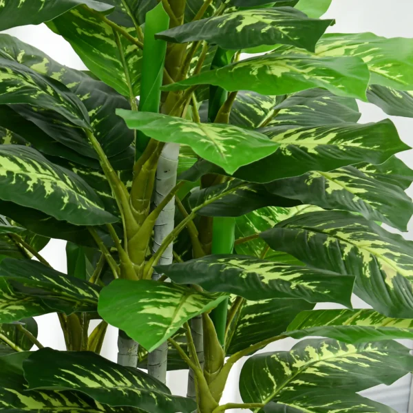 Kunstpflanze, Kunststoff Pflanze, Zementtopf, Indoor Und Outdoor, 120 Cm, Grün