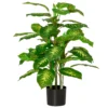 Kunstpflanze, Kunststoff Pflanze, Zementtopf, Indoor Und Outdoor, 95 Cm, Grün